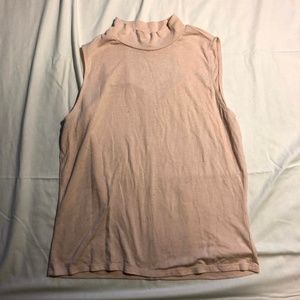 Pink Athleta mockneck tanktop